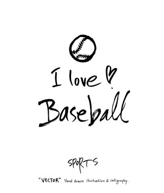 Çizilmiş spor ve eğlence illüstrasyon el - vektör