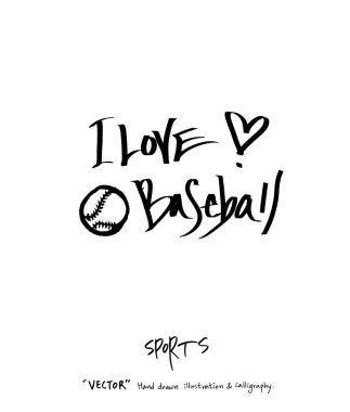 Çizilmiş spor ve eğlence illüstrasyon el - vektör