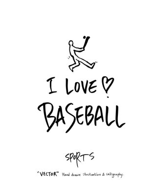 Çizilmiş spor ve eğlence illüstrasyon el - vektör