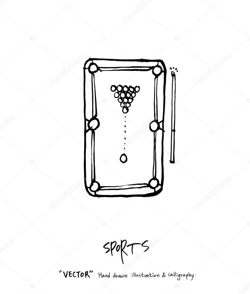 Hand drawn Sports & recreation illustration - vector