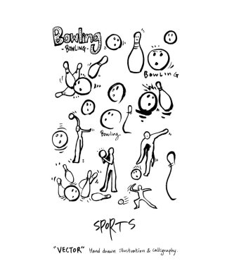 Spor poster / yarım yamalak eğlence illüstrasyon - vektör