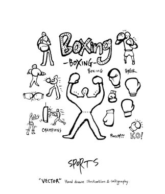 Spor poster / yarım yamalak eğlence illüstrasyon - vektör