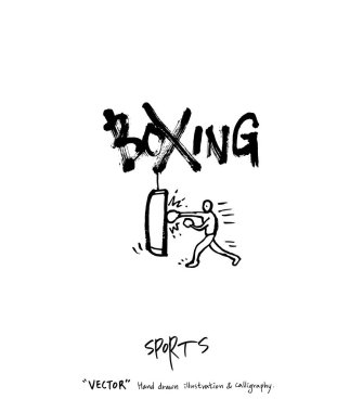 Spor poster / yarım yamalak eğlence illüstrasyon - vektör