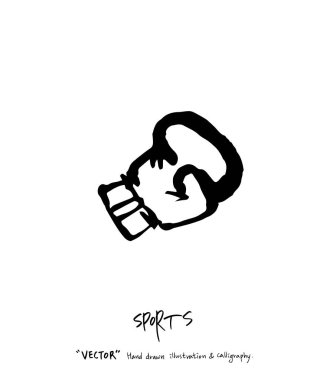 Spor poster / yarım yamalak eğlence illüstrasyon - vektör