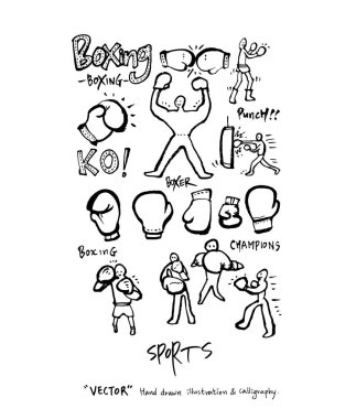 Spor poster / yarım yamalak eğlence illüstrasyon - vektör