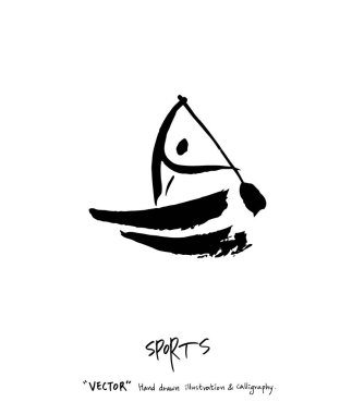 Spor poster / yarım yamalak eğlence illüstrasyon - vektör