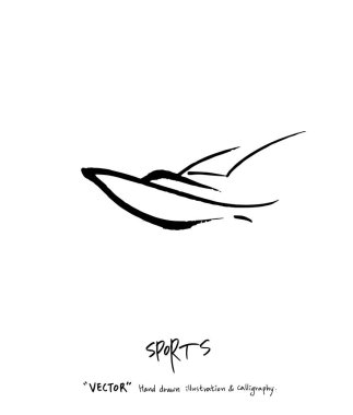 Spor poster / yarım yamalak eğlence illüstrasyon - vektör