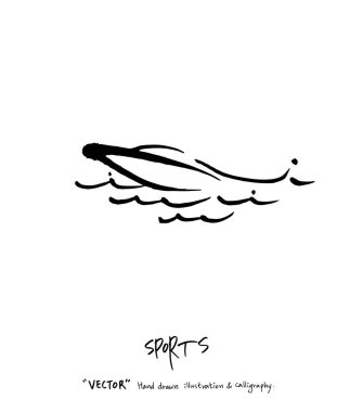 Spor poster / yarım yamalak eğlence illüstrasyon - vektör