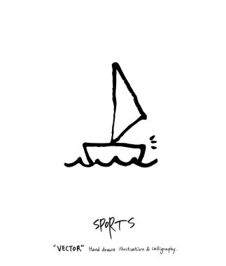 Spor poster / yarım yamalak eğlence illüstrasyon - vektör