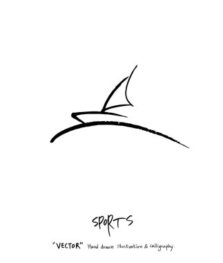 Spor poster / yarım yamalak eğlence illüstrasyon - vektör