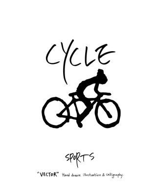 Çizilmiş spor ve eğlence illüstrasyon el - vektör