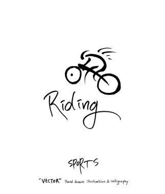 Çizilmiş spor ve eğlence illüstrasyon el - vektör