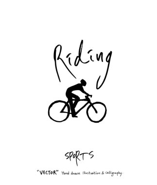 Çizilmiş spor ve eğlence illüstrasyon el - vektör