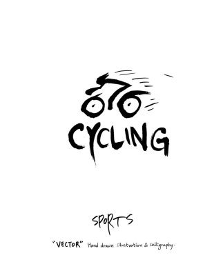 Çizilmiş spor ve eğlence illüstrasyon el - vektör