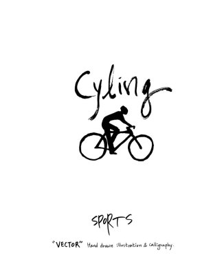 Çizilmiş spor ve eğlence illüstrasyon el - vektör