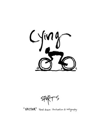 Çizilmiş spor ve eğlence illüstrasyon el - vektör