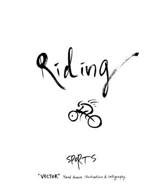 Çizilmiş spor ve eğlence illüstrasyon el - vektör