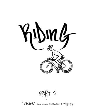 Çizilmiş spor ve eğlence illüstrasyon el - vektör