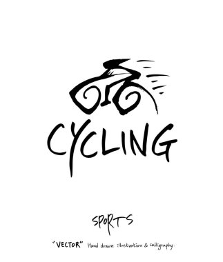 Çizilmiş spor ve eğlence illüstrasyon el - vektör