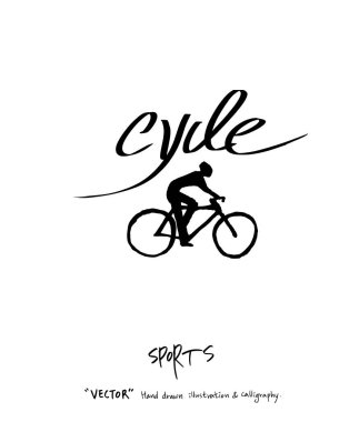 Çizilmiş spor ve eğlence illüstrasyon el - vektör