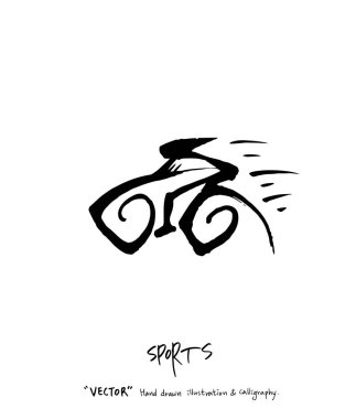 Çizilmiş spor ve eğlence illüstrasyon el - vektör