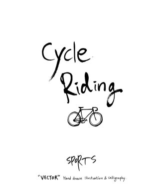 Çizilmiş spor ve eğlence illüstrasyon el - vektör