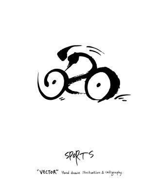 Çizilmiş spor ve eğlence illüstrasyon el - vektör