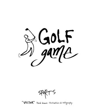 Çizilmiş spor ve eğlence illüstrasyon el - vektör