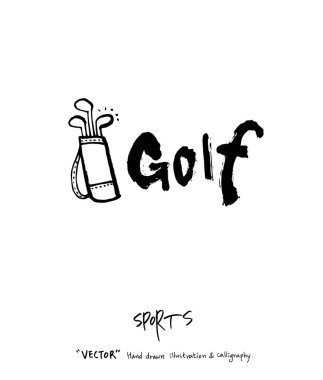 Çizilmiş spor ve eğlence illüstrasyon el - vektör