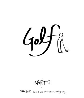 Çizilmiş spor ve eğlence illüstrasyon el - vektör