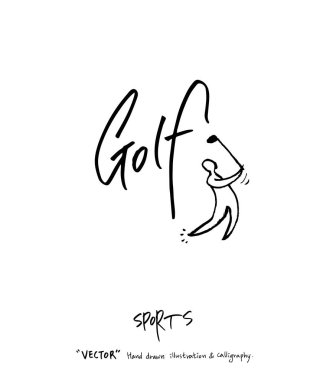 Çizilmiş spor ve eğlence illüstrasyon el - vektör