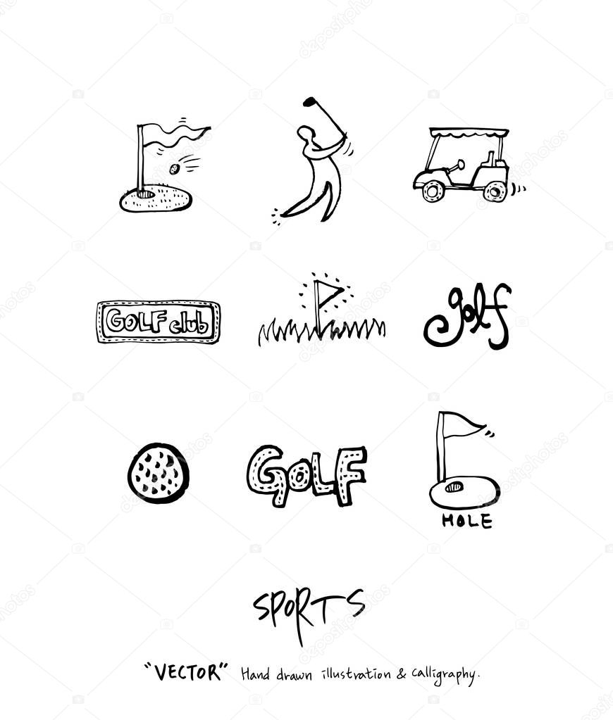 Hand drawn Sports & recreation illustration - vector