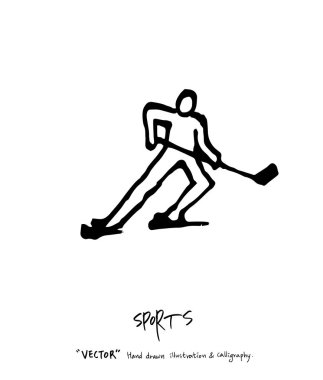 Spor poster / yarım yamalak eğlence illüstrasyon - vektör