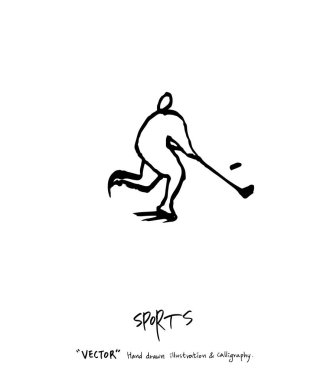 Spor poster / yarım yamalak eğlence illüstrasyon - vektör