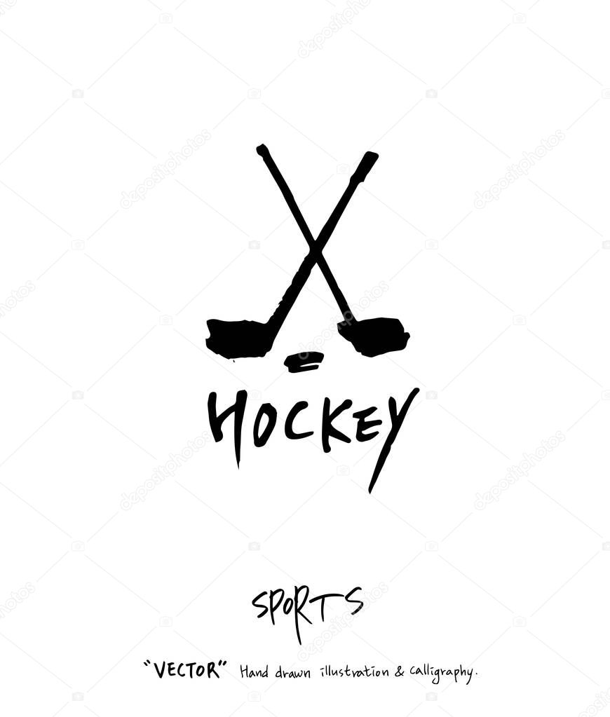 Sport poster / Sketchy leisure illustration - vector