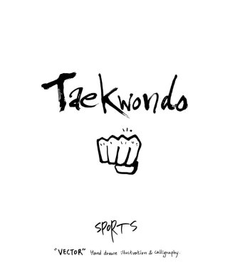 Spor poster illüstrasyon - içinde çizilmiş vektör el / arka plan spor