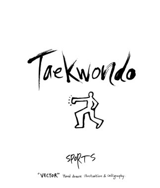 Spor poster illüstrasyon - içinde çizilmiş vektör el / arka plan spor