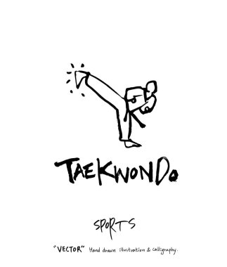 Spor poster illüstrasyon - içinde çizilmiş vektör el / arka plan spor