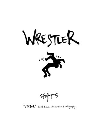 Spor poster illüstrasyon - içinde çizilmiş vektör el / arka plan spor