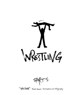 Spor poster illüstrasyon - içinde çizilmiş vektör el / arka plan spor