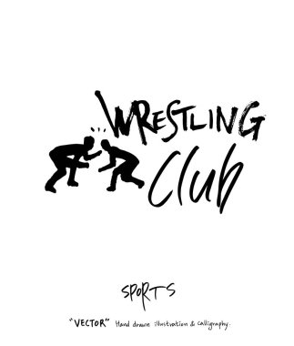 Spor poster illüstrasyon - içinde çizilmiş vektör el / arka plan spor