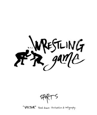 Spor poster illüstrasyon - içinde çizilmiş vektör el / arka plan spor