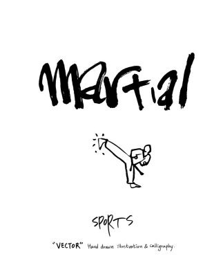 Spor poster illüstrasyon - içinde çizilmiş vektör el / arka plan spor