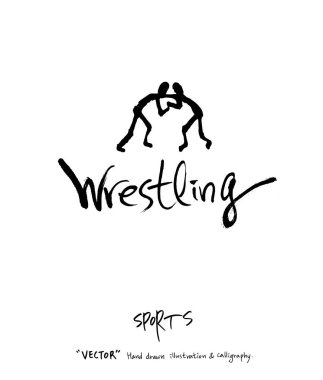 Spor poster illüstrasyon - içinde çizilmiş vektör el / arka plan spor