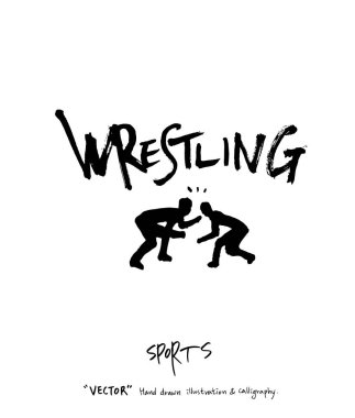 Spor poster illüstrasyon - içinde çizilmiş vektör el / arka plan spor