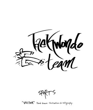 Spor poster illüstrasyon - içinde çizilmiş vektör el / arka plan spor