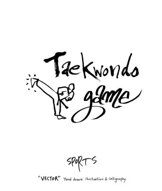 Spor poster illüstrasyon - içinde çizilmiş vektör el / arka plan spor