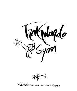 Spor poster illüstrasyon - içinde çizilmiş vektör el / arka plan spor