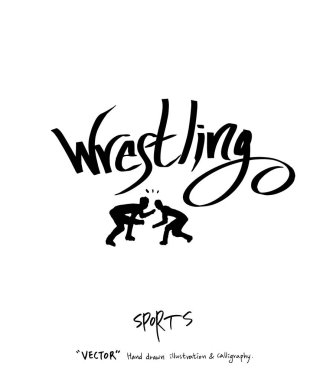 Spor poster illüstrasyon - içinde çizilmiş vektör el / arka plan spor