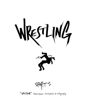 Spor poster illüstrasyon - içinde çizilmiş vektör el / arka plan spor